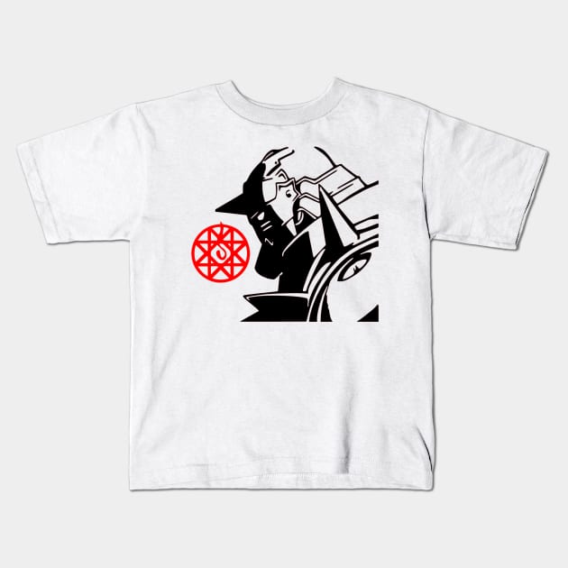 Alphonse Elric Fullmetal Alchemist Kids T-Shirt by OtakuPapercraft